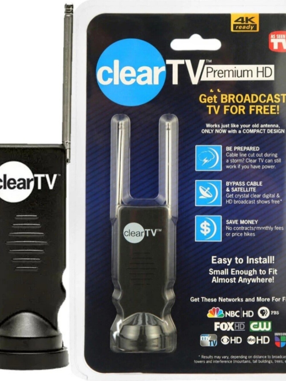 Clear TV Premium HD Broadcast TV Antenna As Seen On TV New In Sealed Packaging.